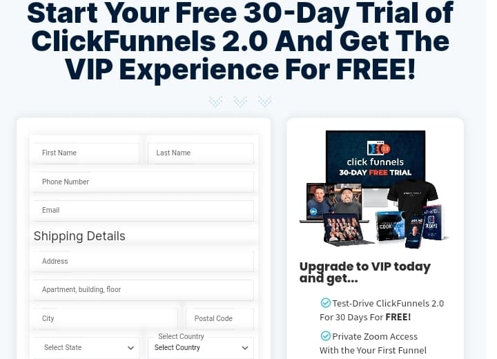 ClickFunnels 2.0 avis VIP Upgrade