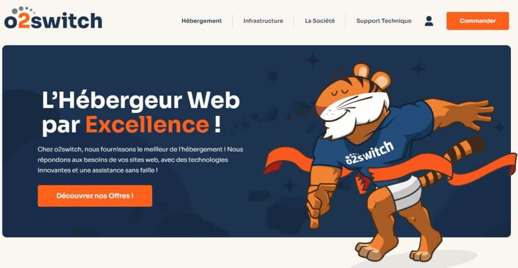 page accueil o2switch